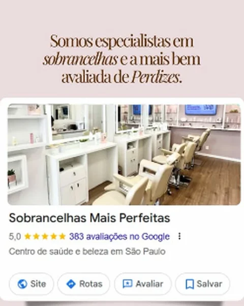 Post: especialistas em sobrancelhas, a mais bem avaliada de Perdizes